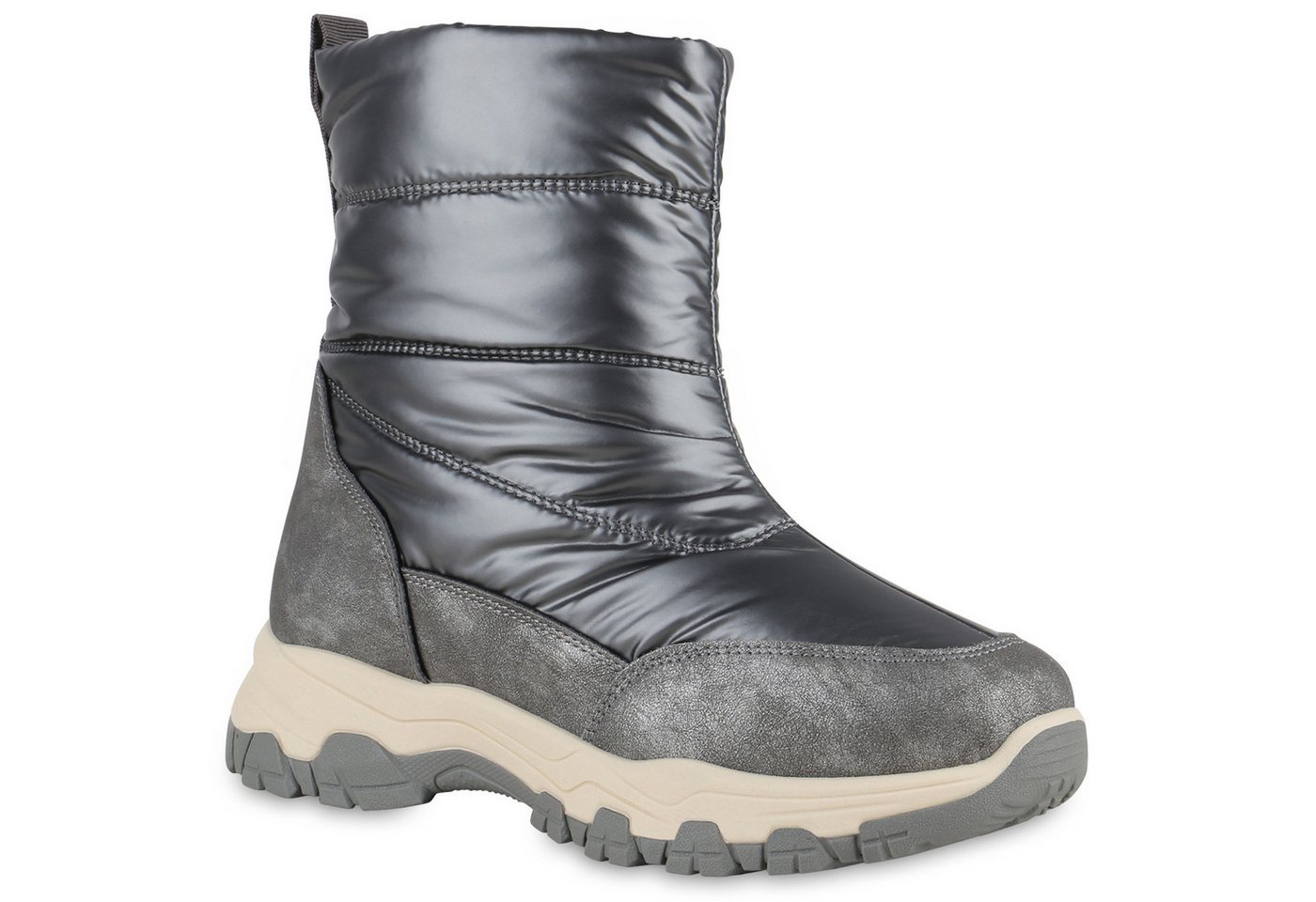 VAN HILL 840895 Outdoorschuh Damen Warm Gefütterte Outdoor Bequeme Metallic von VAN HILL
