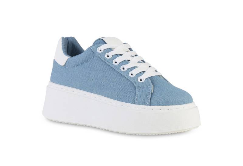 VAN HILL 840983 Plateausneaker Damen Plateau Sneaker Schnürer Wedges Freizeit Leder-Optik VAN HILL 840983 Plateausneaker Damen Plateau Sneaker Schnürer Wedges Freizeit Leder-Optik von VAN HILL