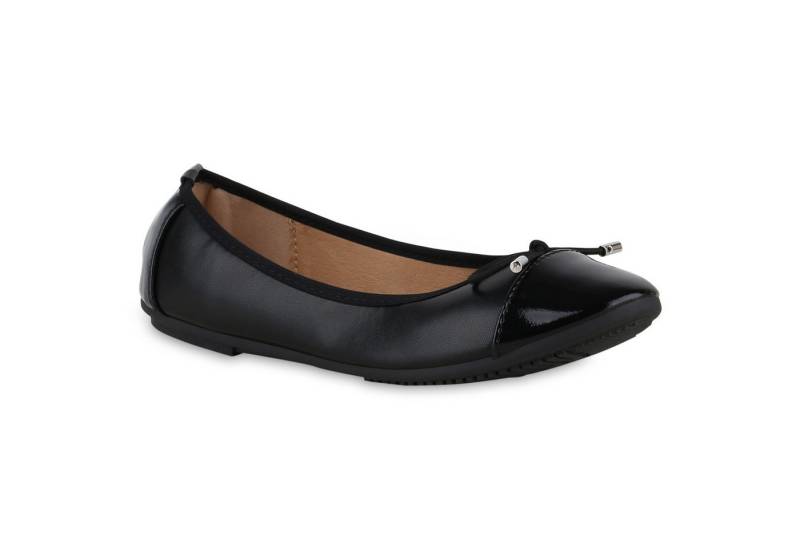 VAN HILL 841030 Ballerina Damen Klassische Ballerinas Elegante Lack Schleifen VAN HILL 841030 Ballerina Damen Klassische Ballerinas Elegante Lack Schleifen von VAN HILL