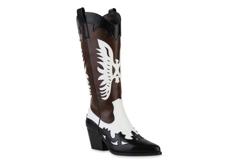 VAN HILL 841120 Cowboystiefel Damen Cowboystiefel Trichterabsatz Holzoptikabsatz Trendy VAN HILL 841120 Cowboystiefel Damen Cowboystiefel Trichterabsatz Holzoptikabsatz Trendy von VAN HILL