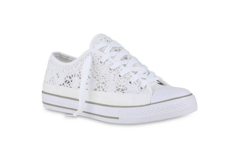 VAN HILL 841275 FT 2.876922 1100 NINA Damen Sneaker Sneaker Damen Übergröße Sneaker Low Schnürer Spitze Freizeit Stoff von VAN HILL