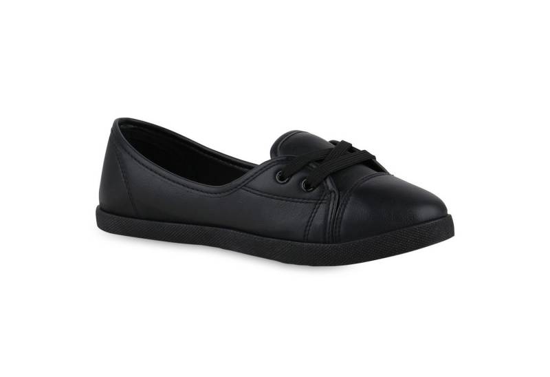VAN HILL 841299 Sneaker Ballerinas Damen Sportliche Ballerinas Bequeme Basic Freizeit von VAN HILL