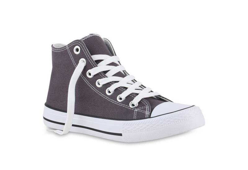 VAN HILL 841313 Sneaker Damen Sneaker High Schnürer Bequeme Basic Freizeit Stoff VAN HILL 841313 Sneaker Damen Sneaker High Schnürer Bequeme Basic Freizeit Stoff von VAN HILL