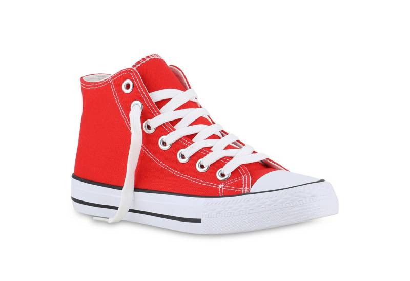 VAN HILL 841313 Sneaker Damen Sneaker High Schnürer Bequeme Basic Freizeit Stoff VAN HILL 841313 Sneaker Damen Sneaker High Schnürer Bequeme Basic Freizeit Stoff von VAN HILL