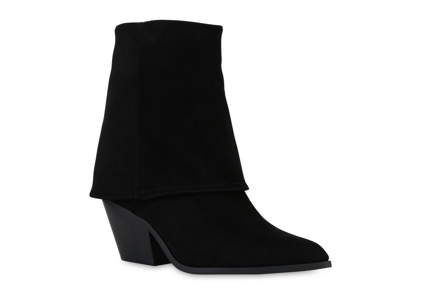 VAN HILL 841322 Cowboy Boots Damen Leicht Gefütterte Cowboy Boots Stiefeletten Spitze von VAN HILL