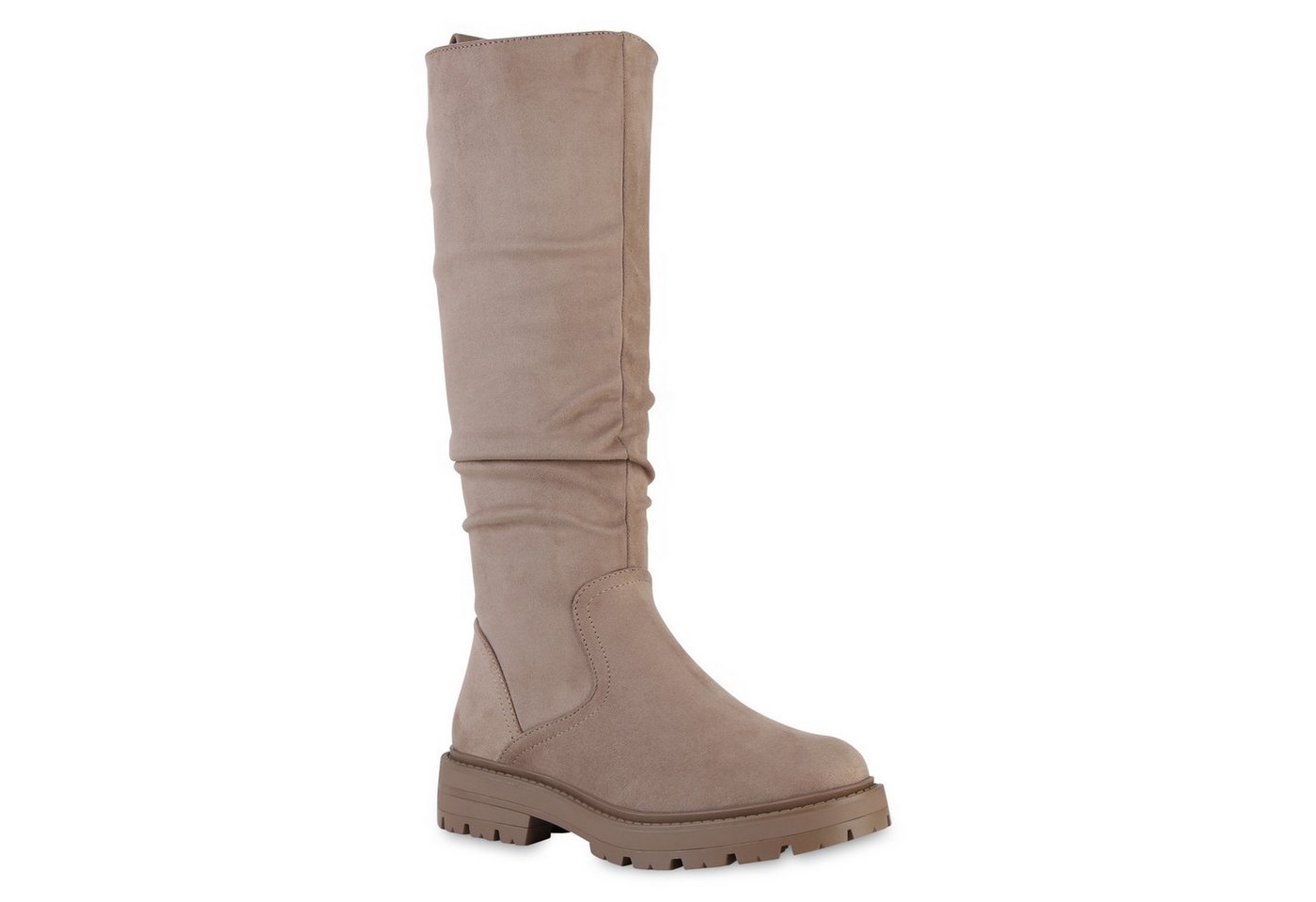 VAN HILL 841350 Stiefel Damen Gefütterte Klassische Stiefel Profil-Sohle Plateau- von VAN HILL