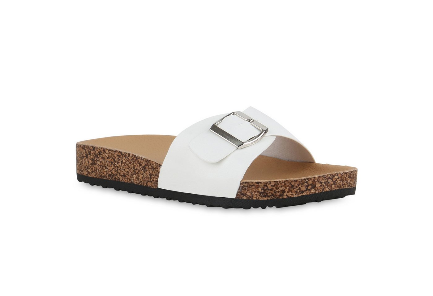 VAN HILL 841367 Pantolette Damen Pantoletten Sandalen Bequeme Hausschuhe Profil-Sohle von VAN HILL