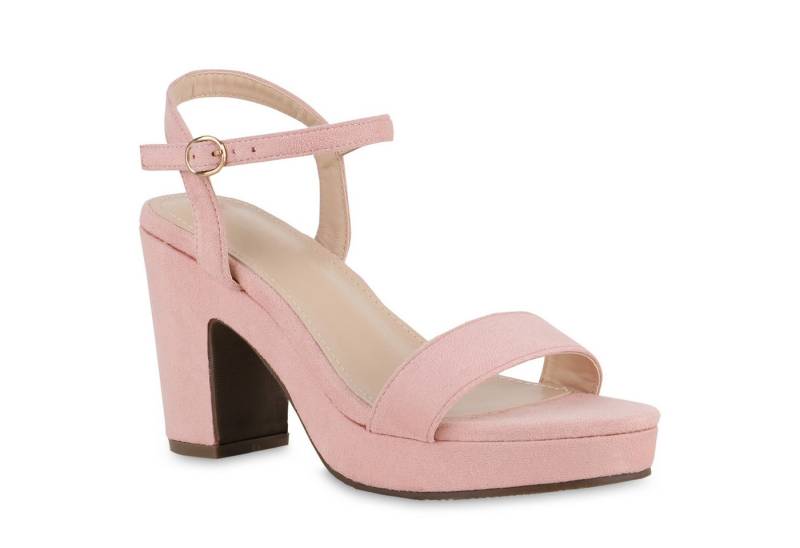 VAN HILL 841371 Plateausandaletten Damen Plateau Sandaletten Freizeit Absatzschuhe Plateau- von VAN HILL