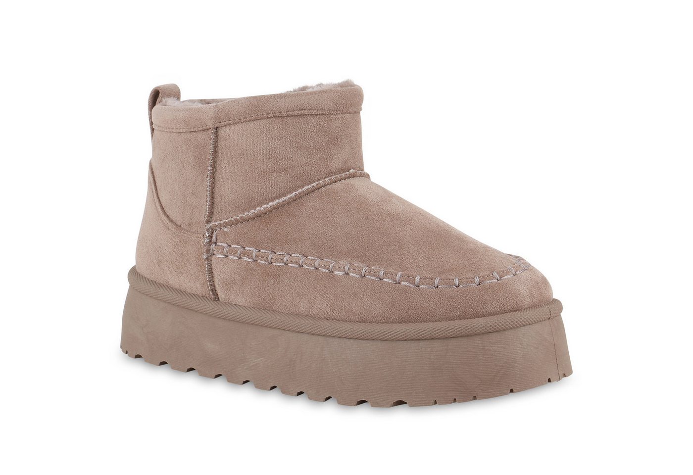 VAN HILL 841431 Winterstiefelette Damen Warm Gefütterte Winter Boots Stiefeletten Bequeme von VAN HILL
