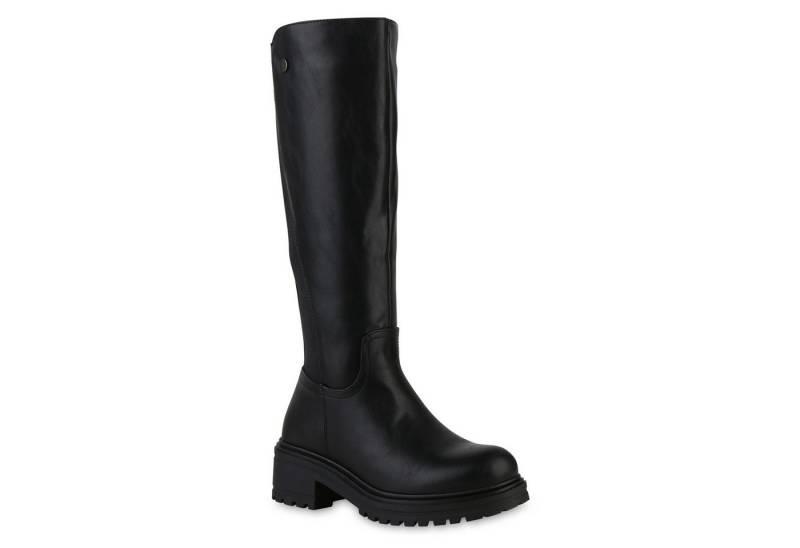 VAN HILL 841441 Stiefel Damen Leicht Gefütterte Klassische Stiefel Profil-Sohle von VAN HILL