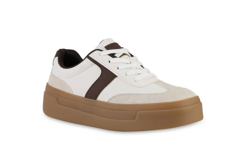 VAN HILL 841463 Sneaker Damen Sneaker Low Schnürer Basic Plateau Freizeit Schnür- VAN HILL 841463 Sneaker Damen Sneaker Low Schnürer Basic Plateau Freizeit Schnür- von VAN HILL