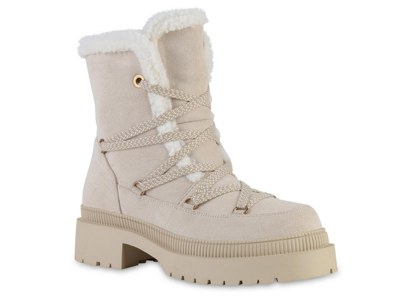 VAN HILL 841472 Schnürstiefelette Damen Leicht Gefüttert Schnürstiefeletten Stiefeletten von VAN HILL