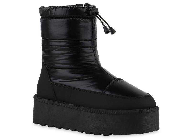 VAN HILL 841496 Winterstiefelette Damen Warm Gefütterte Winter Boots Stiefeletten Bequeme von VAN HILL