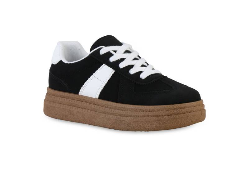 VAN HILL 841532 Plateausneaker Damen Plateau Sneaker Schnürer Basic Freizeit Schnür- VAN HILL 841532 Plateausneaker Damen Plateau Sneaker Schnürer Basic Freizeit Schnür- von VAN HILL