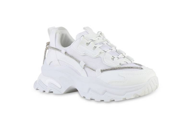 VAN HILL 841535 Plateausneaker Damen Plateau Sneaker Schnürer Glitzer Profil-Sohle VAN HILL 841535 Plateausneaker Damen Plateau Sneaker Schnürer Glitzer Profil-Sohle von VAN HILL