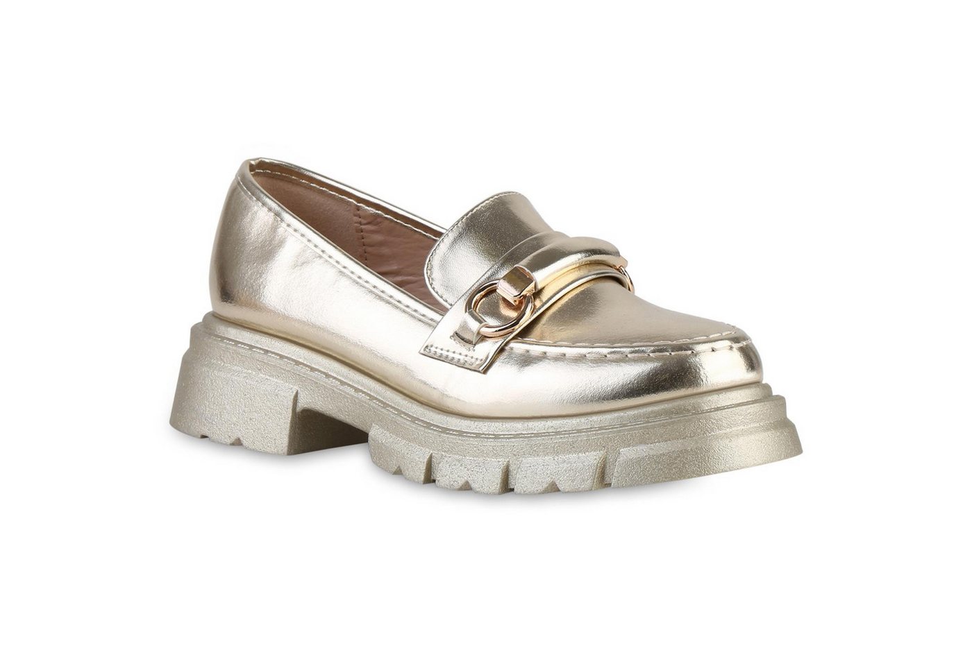 VAN HILL 841543 Outdoorschuh Damen Plateauschuhe Halbschuhe Slippers Profil-Sohle von VAN HILL