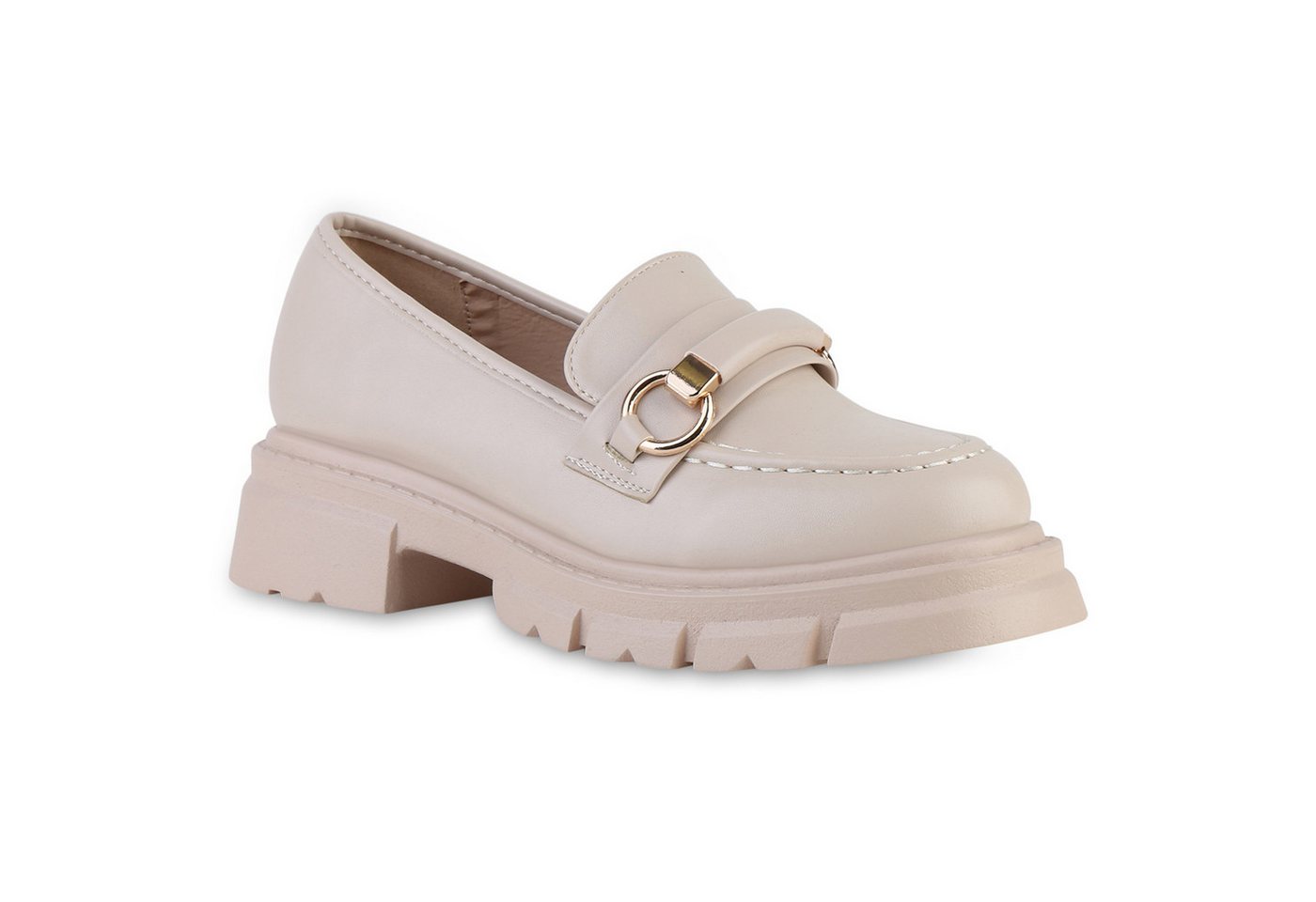 VAN HILL 841543 Outdoorschuh Damen Plateauschuhe Halbschuhe Slippers Profil-Sohle von VAN HILL