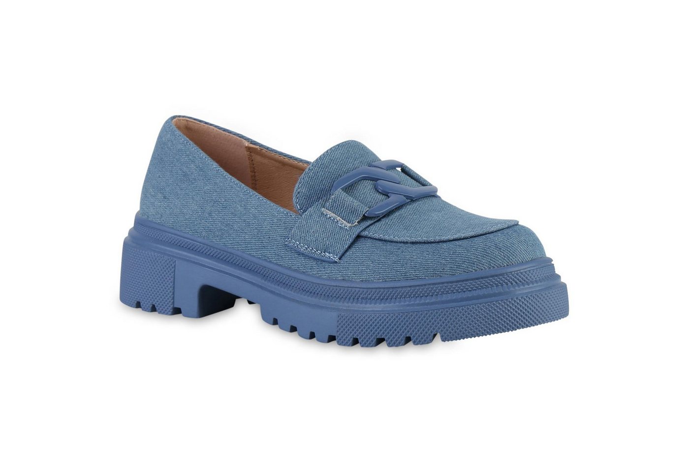 VAN HILL 841544 Outdoorschuh Damen Plateauschuhe Halbschuhe Slippers Profil-Sohle von VAN HILL