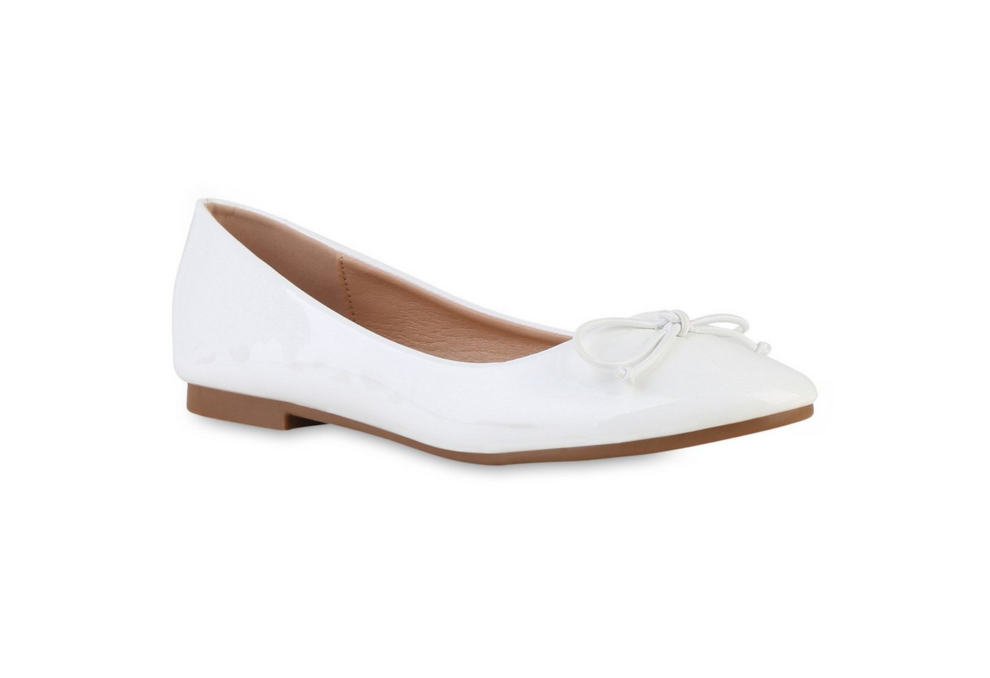 VAN HILL 841553 Ballerina Damen Klassische Ballerinas Flache Lack Schleifen von VAN HILL