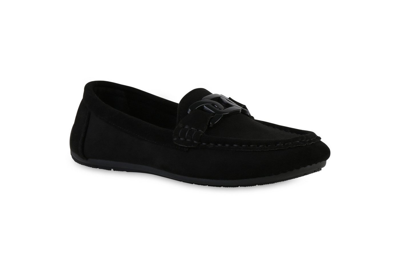 VAN HILL 841555 Slipper Damen Mokassins Slippers Bequeme Freizeit Profil-Sohle von VAN HILL