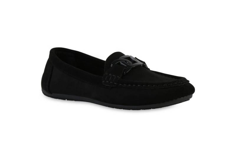 VAN HILL 841555 Slipper Damen Mokassins Slippers Bequeme Freizeit Profil-Sohle von VAN HILL