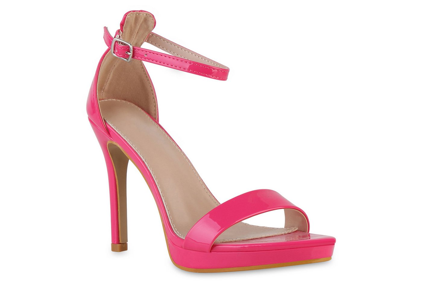 VAN HILL 841558 High-Heel-Sandalette Damen High Heels Sandaletten Stiletto Leder-Optik Party Lack Schuh VAN HILL 841558 High-Heel-Sandalette Damen High Heels Sandaletten Stiletto Leder-Optik Party Lack Schuh von VAN HILL