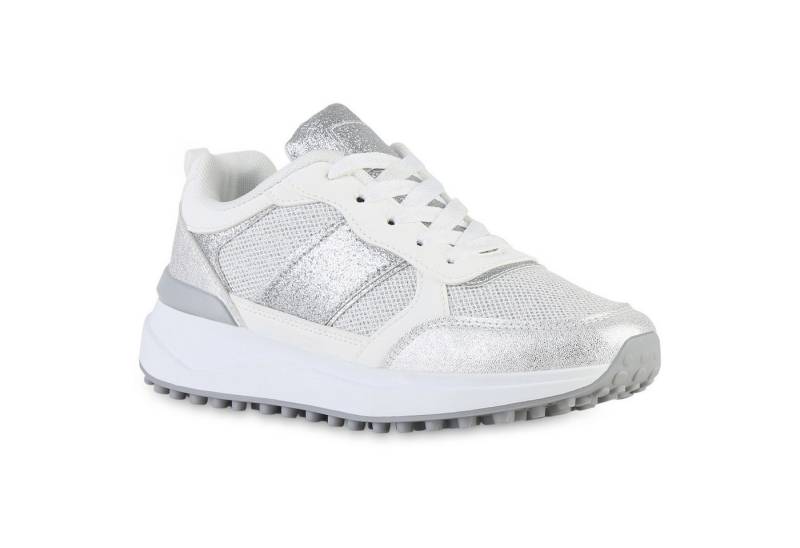 VAN HILL 841560 Plateausneaker Damen Plateau Sneaker Schnürer Glitzer Profil-Sohle Freizeit Schuh VAN HILL 841560 Plateausneaker Damen Plateau Sneaker Schnürer Glitzer Profil-Sohle Freizeit Schuh von VAN HILL