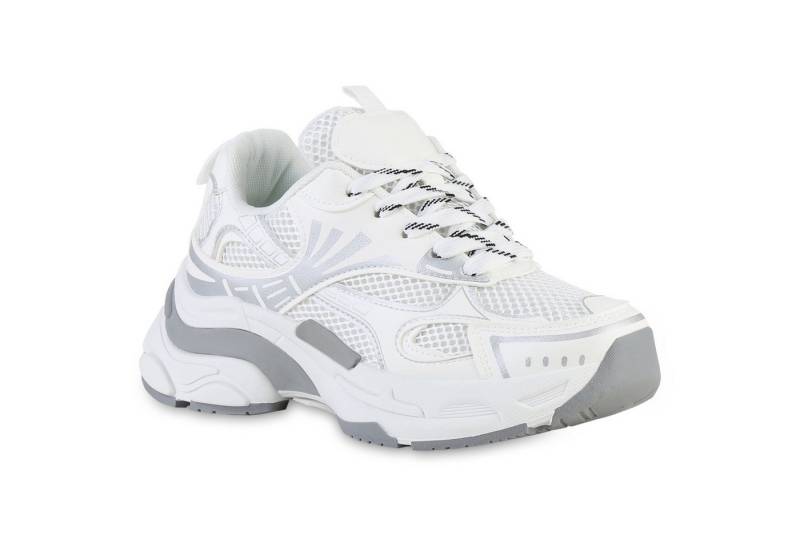 VAN HILL 841562 Plateausneaker Damen Plateau Sneaker Schnürer Metallic Profil-Sohle VAN HILL 841562 Plateausneaker Damen Plateau Sneaker Schnürer Metallic Profil-Sohle von VAN HILL