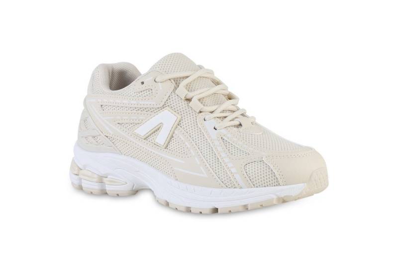 VAN HILL 841566 Laufschuh Damen Laufschuhe Sportschuhe Schnürer Sportlich Profil-Sohle Schuh von VAN HILL