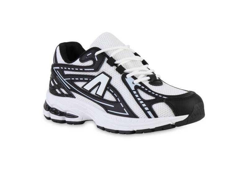 VAN HILL 841566 Laufschuh Damen Laufschuhe Sportschuhe Schnürer Sportlich Profil-Sohle Schuh von VAN HILL