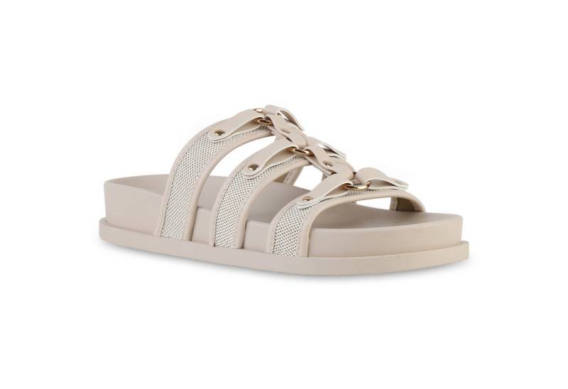 VAN HILL 841593 Pantolette Damen Pantoletten Sandalen Bequeme Basic Freizeit von VAN HILL