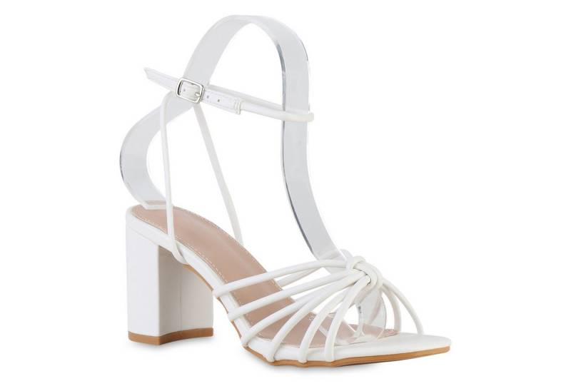 VAN HILL 841600 Riemchensandalette Damen Riemchensandaletten Sandaletten Elegante Basic Party von VAN HILL