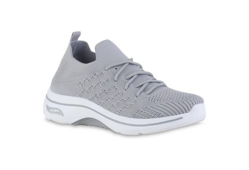 VAN HILL 841618 Laufschuh Damen Laufschuhe Sportschuhe Schnürer Sportliche Strick von VAN HILL