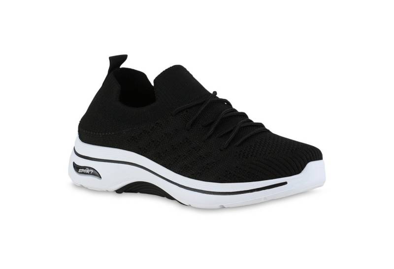 VAN HILL 841618 Laufschuh Damen Laufschuhe Sportschuhe Schnürer Sportliche Strick von VAN HILL