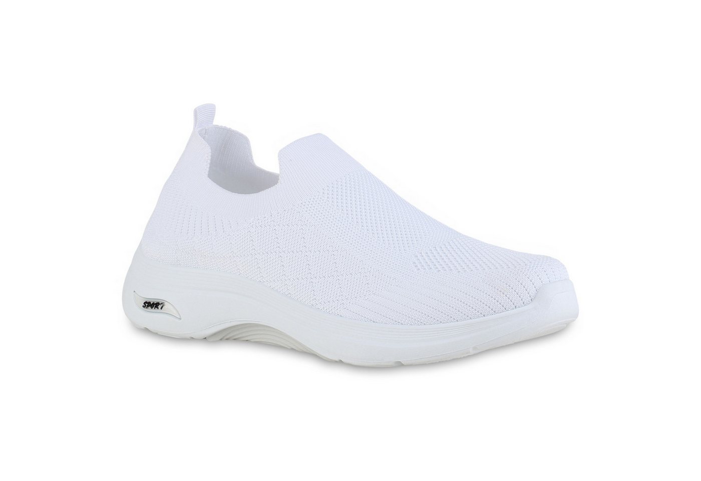 VAN HILL 841620 Laufschuh Herren Slip Ons Sportschuhe Sportliche Strick Profil-Sohle von VAN HILL