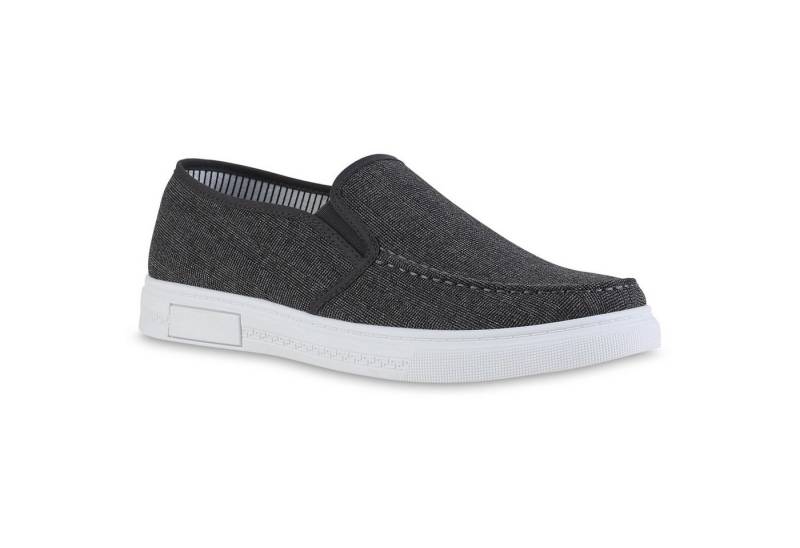 VAN HILL 841621 Slipper Herren Klassische Slippers Denim Slip Ons Freizeit Stoff VAN HILL 841621 Slipper Herren Klassische Slippers Denim Slip Ons Freizeit Stoff von VAN HILL