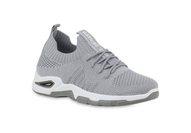 VAN HILL 841672 Laufschuh Damen Laufschuhe Sportschuhe Sportliche Strick Profil-Sohle von VAN HILL