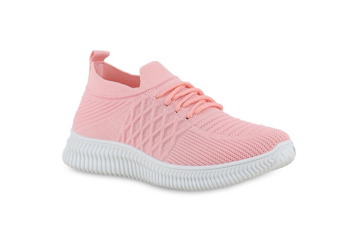 VAN HILL 841675 Laufschuh Damen Laufschuhe Sportschuhe Sportliche Strick Profil-Sohle von VAN HILL