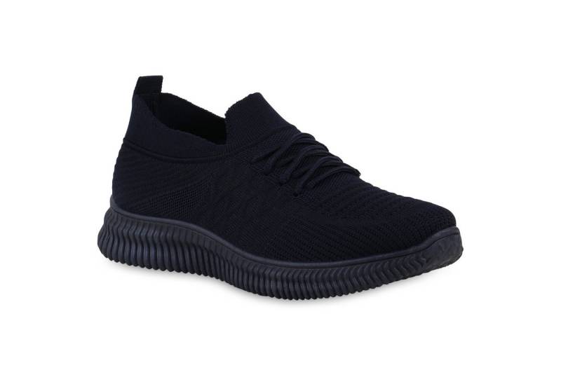 VAN HILL 841679 Laufschuh Damen Laufschuhe Sportschuhe Sportliche Strick Profil-Sohle von VAN HILL