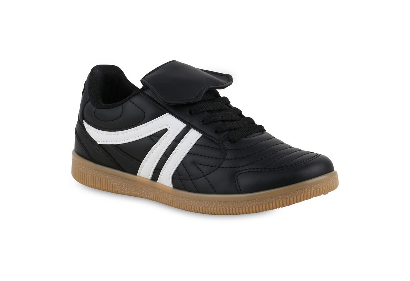 VAN HILL 841695 Sneaker Damen Sneaker Low Schnürer Sportliche Freizeit Gesteppte von VAN HILL