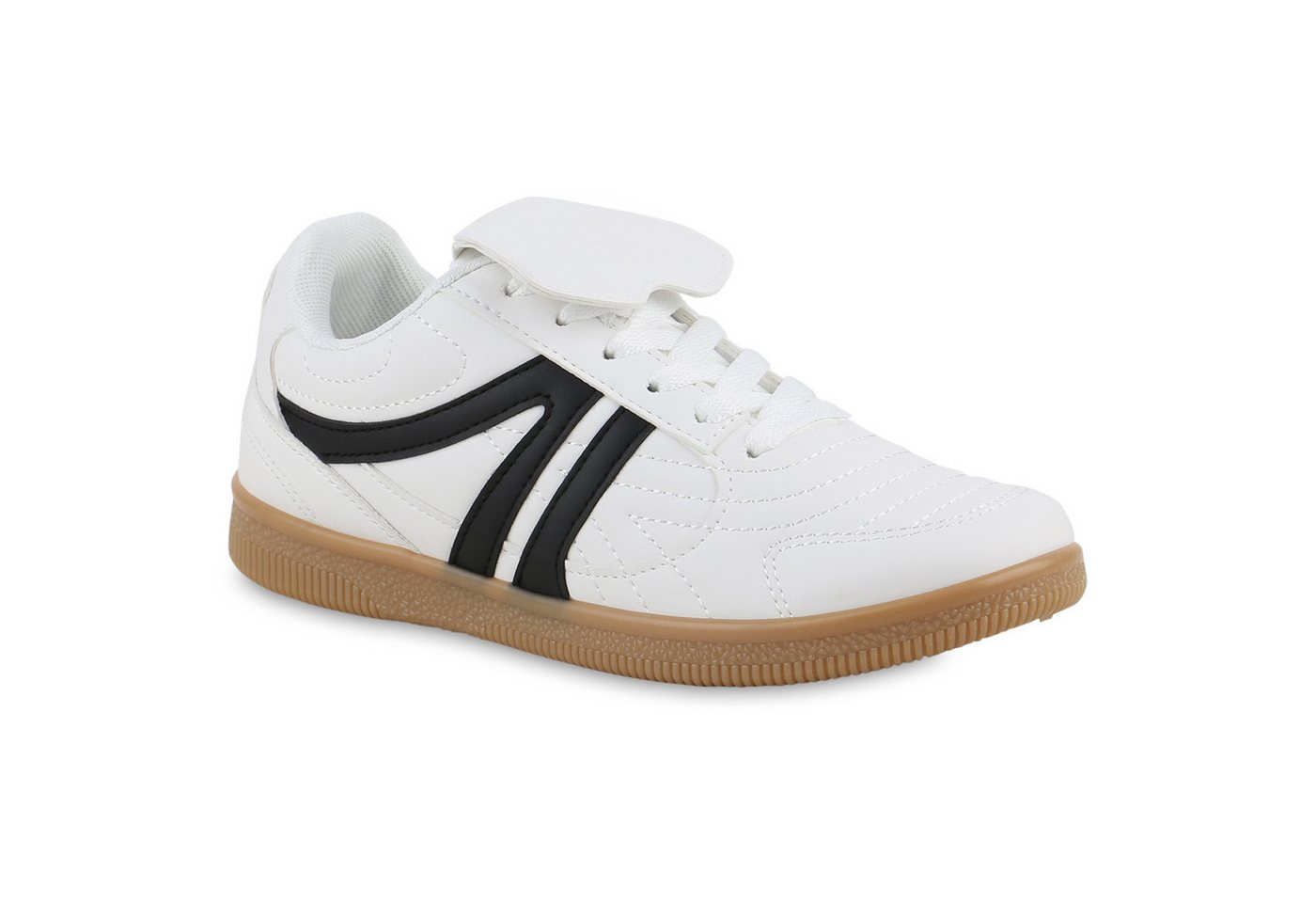 VAN HILL 841695 Sneaker Damen Sneaker Low Schnürer Sportliche Freizeit Gesteppte von VAN HILL