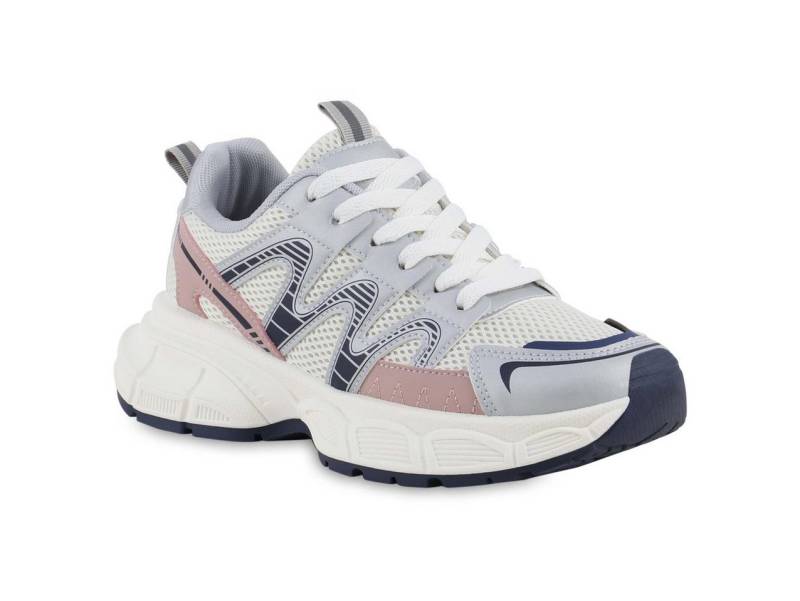VAN HILL 841699 Plateausneaker Damen Plateau Sneaker Schnürer Metallic Profil-Sohle VAN HILL 841699 Plateausneaker Damen Plateau Sneaker Schnürer Metallic Profil-Sohle von VAN HILL