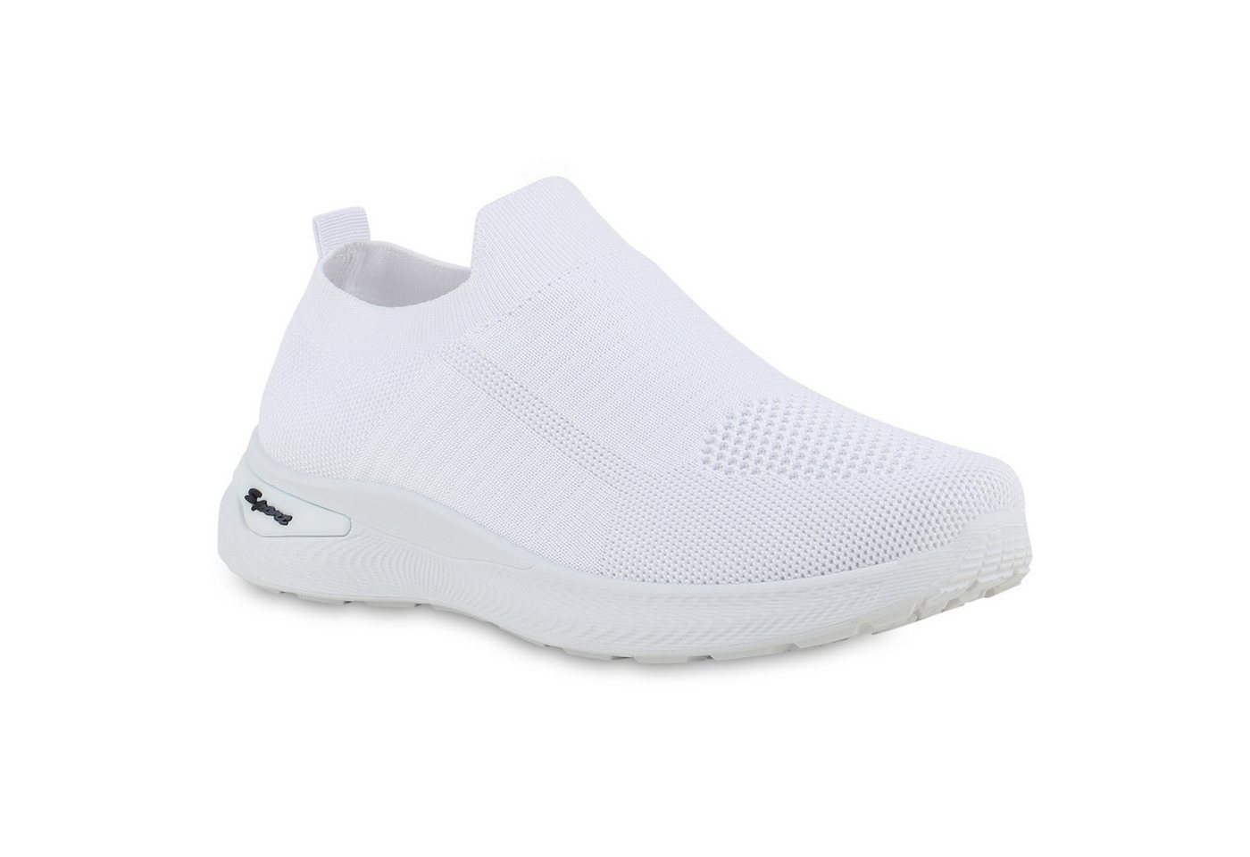 VAN HILL 841703 Laufschuh Damen Slip Ons Sportschuhe Sportliche Strick Profil-Sohle von VAN HILL