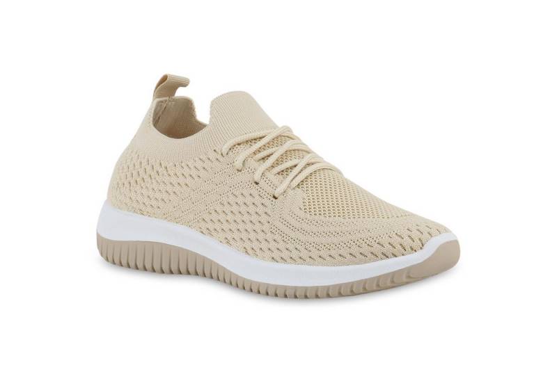 VAN HILL 841704 Laufschuh Damen Laufschuhe Sportschuhe Sportliche Strick Profil-Sohle von VAN HILL