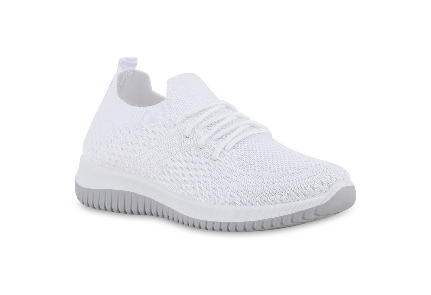 VAN HILL 841704 Laufschuh Damen Laufschuhe Sportschuhe Sportliche Strick Profil-Sohle von VAN HILL