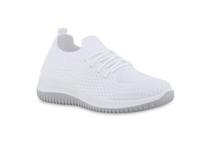 VAN HILL 841704 Laufschuh Damen Laufschuhe Sportschuhe Sportliche Strick Profil-Sohle von VAN HILL