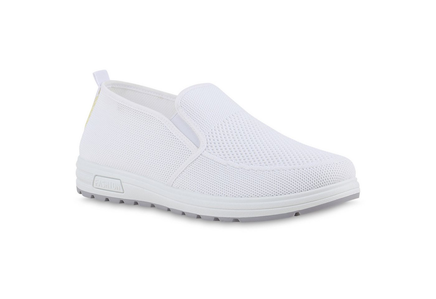 VAN HILL 841706 Laufschuh Herren Slip Ons Sportschuhe Sportliche Strick Profil-Sohle e von VAN HILL