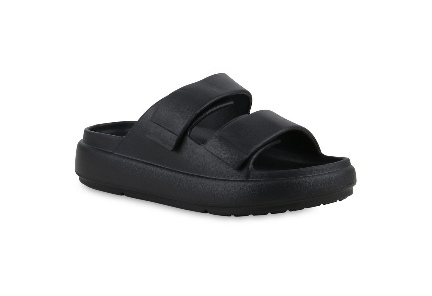 VAN HILL 841757 Sandalette Damen Pantoletten Sandaletten Bequeme Profil-Sohle von VAN HILL