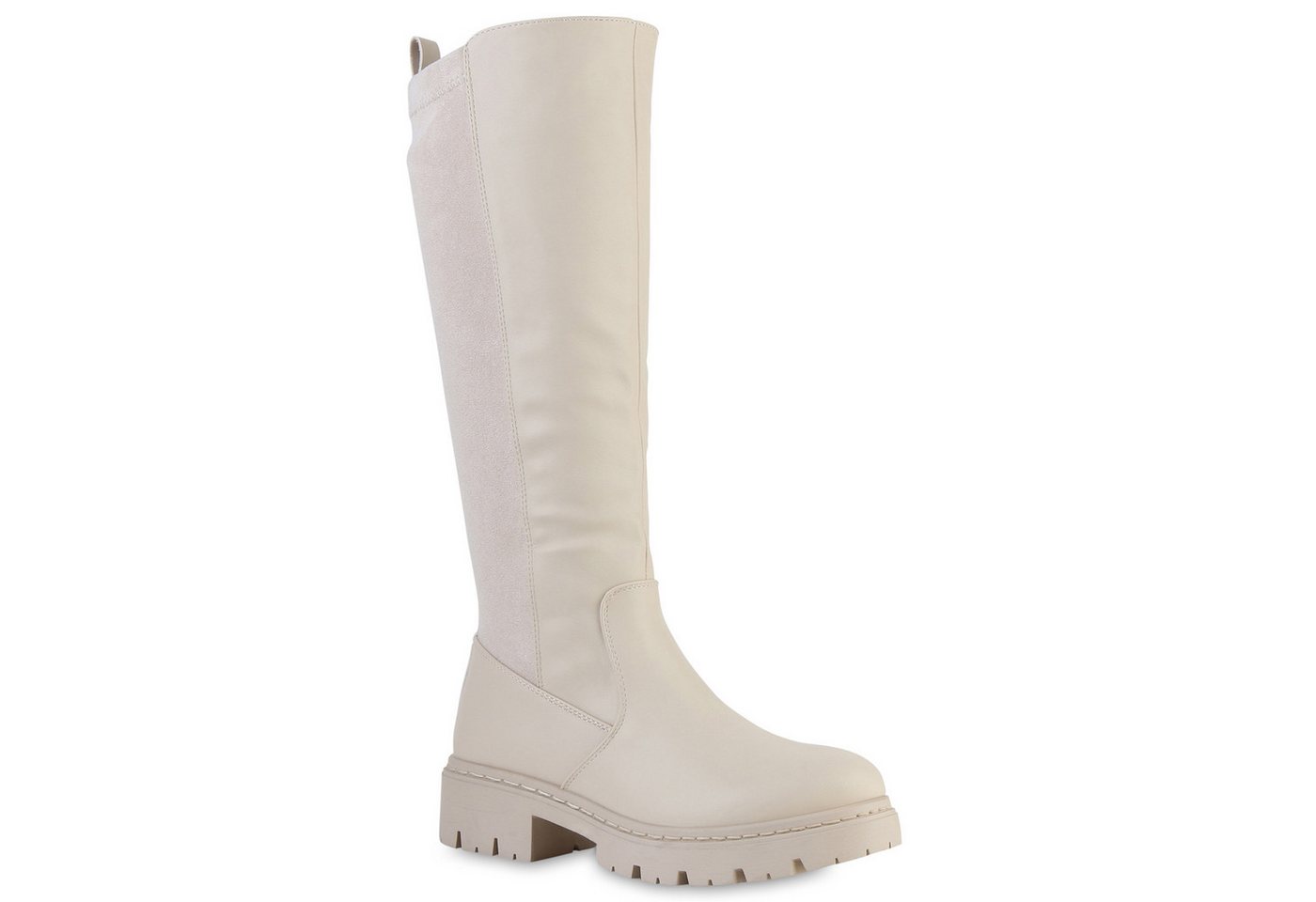 VAN HILL 841835 Stiefel Damen Klassische Stiefel Profil-Sohle Plateau Vorne von VAN HILL