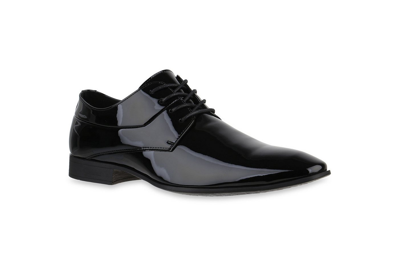 VAN HILL 841869 Budapester Herren Klassische Schnürer Elegante Lack Business von VAN HILL